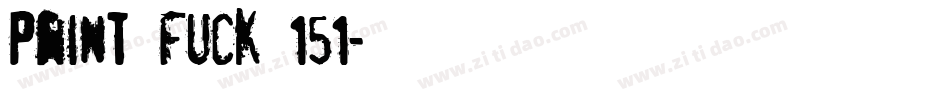 pRint Fuck 151字体转换